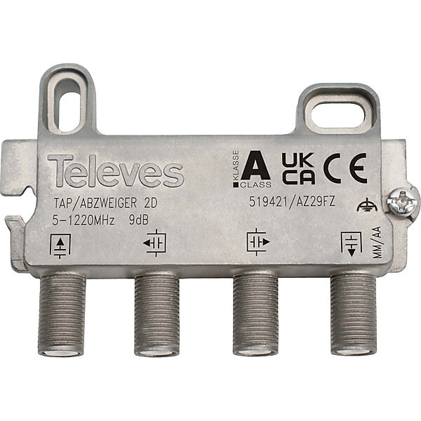 Televes Abzweiger 2f. 5-1218 MHz AD: 9 dB AZ29FZ